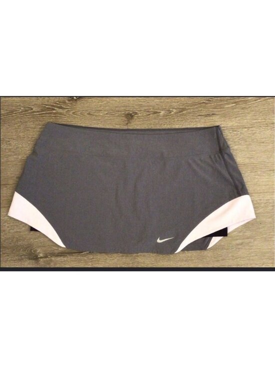 Nike Pants - Nike Womens Dri-Fit Running Shorts Gray/White Size XS